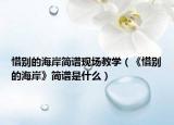 惜别的海岸简谱现场教学（《惜别的海岸》简谱是什么）