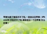 苹果5s换了屏幕开不了机,一直显示白苹果（iPhone4S 手机开不了机 屏幕显示一个白苹果 怎么处理）