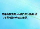 苹果电脑没有usb接口怎么连接u盘（苹果电脑usb接口在哪）