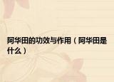 阿华田的功效与作用（阿华田是什么）
