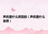 声优是什么类型的（声优是什么意思）