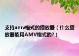 支持amv格式的播放器（什么播放器能用AMV格式的?）