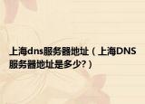 上海dns服务器地址（上海DNS服务器地址是多少?）