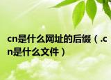 cn是什么网址的后缀（.cn是什么文件）