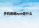 手机雨刷app是什么