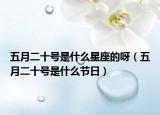 五月二十号是什么星座的呀（五月二十号是什么节日）