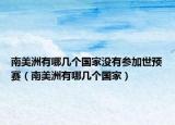 南美洲有哪几个国家没有参加世预赛（南美洲有哪几个国家）