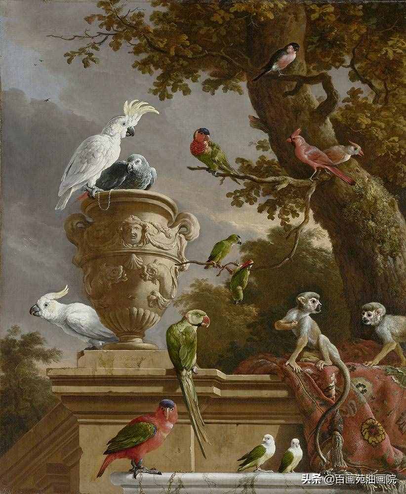 油画动物欣赏——Melchior·d'Hondecoeter