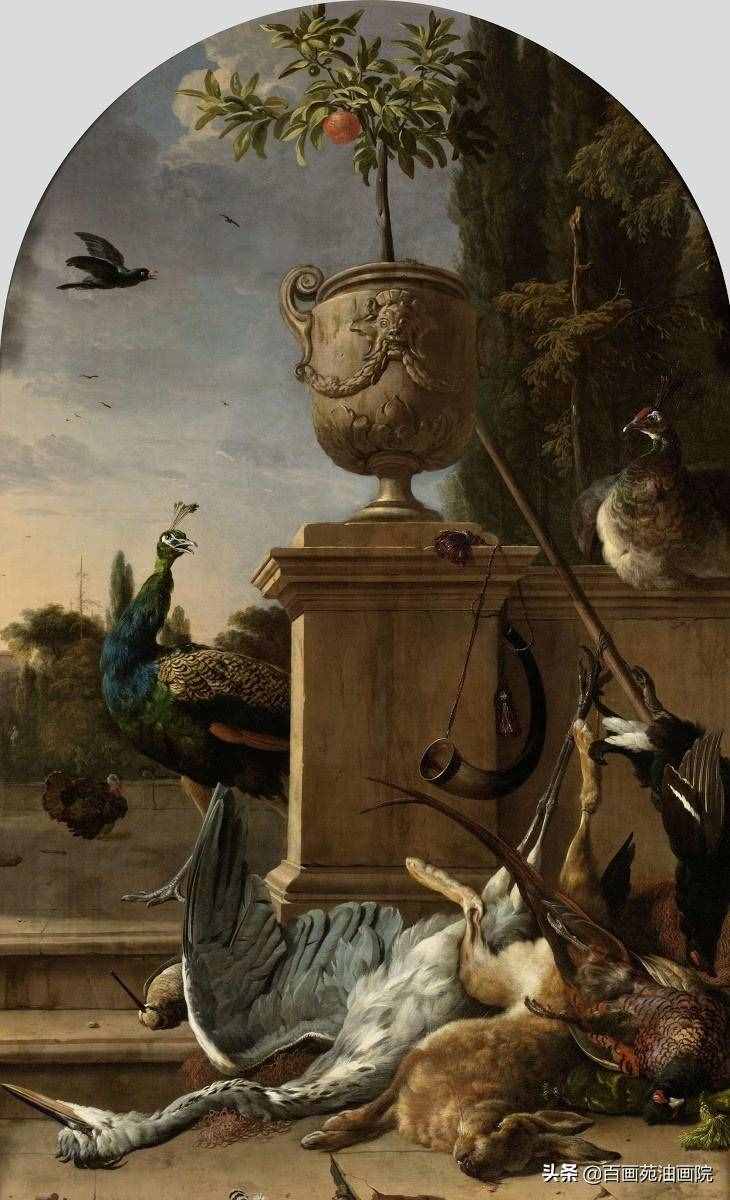 油画动物欣赏——Melchior·d'Hondecoeter