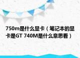 750m是什么显卡（笔记本的显卡是GT 740M是什么意思看）