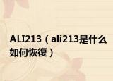 ALI213（ali213是什么如何恢復）