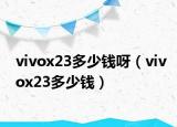vivox23多少钱呀（vivox23多少钱）