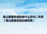 青山重重叠叠的像什么造句二年级（青山重重叠叠的像啥呢）