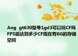 Ang  gt630型号1gd3可以玩CF吗FPS能达到多少CF现在有6G的存储空间