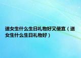 送女生什么生日礼物好又便宜（送女生什么生日礼物好）