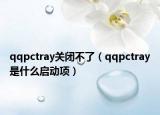 qqpctray关闭不了（qqpctray是什么启动项）