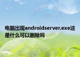 电脑出现androidserver.exe这是什么可以删除吗