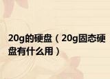 20g的硬盘（20g固态硬盘有什么用）