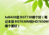 hd6450显卡GT730哪个好（笔记本显卡GT630M和HD7650M哪个更好）