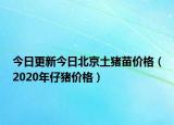 今日更新今日北京土猪苗价格（2020年仔猪价格）