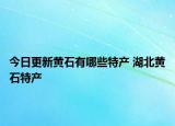 今日更新黄石有哪些特产 湖北黄石特产
