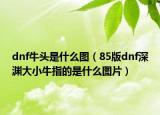 dnf牛头是什么图（85版dnf深渊大小牛指的是什么图片）