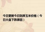 今日更新今日到岸玉米价格（今日大盘下跌原因）