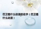 巴卫是什么动漫的名字（巴卫是什么动漫）
