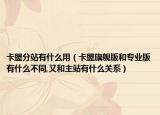 卡盟分站有什么用（卡盟旗舰版和专业版有什么不同,又和主站有什么关系）