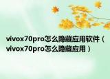 vivox70pro怎么隐藏应用软件（vivox70pro怎么隐藏应用）