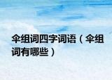 伞组词四字词语（伞组词有哪些）