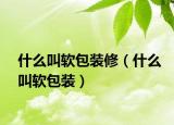 什么叫软包装修（什么叫软包装）