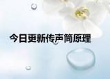 今日更新传声筒原理
