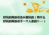 好玩的网游适合长期玩的（有什么好玩的网游适于一个人耍的!!~~）