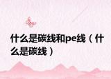 什么是碳线和pe线（什么是碳线）