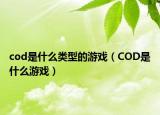 cod是什么类型的游戏（COD是什么游戏）