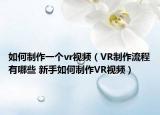 如何制作一个vr视频（VR制作流程有哪些 新手如何制作VR视频）