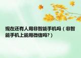 现在还有人用非智能手机吗（非智能手机上能用微信吗?）