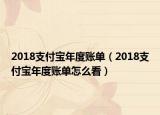 2018支付宝年度账单（2018支付宝年度账单怎么看）