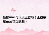 新款mac可以玩王者吗（王者荣耀mac可以玩吗）