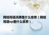网络用语洗牌是什么意思（网络用语xp是什么意思）