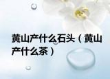 黄山产什么石头（黄山产什么茶）