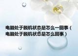 电脑处于脱机状态是怎么一回事（电脑处于脱机状态是怎么回事）