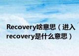 Recovery啥意思（进入recovery是什么意思）