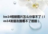 ios14相册图片怎么分享不了（ios14发朋友圈看不了相册）