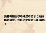 我的电脑里移动硬盘不显示（我的电脑里看不到移动硬盘怎么处理呢?）