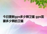 今日更新gps多少颗卫星 gps需要多少颗的卫星