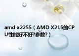 amd x2255（AMD X215的CPU性能好不好?参数?）
