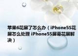 苹果6花屏了怎么办（iPhone5S花屏怎么处理 iPhone5S屏幕花屏解决）