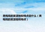 黄梅戏的发源地和特点是什么（黄梅戏的发源地和特点）